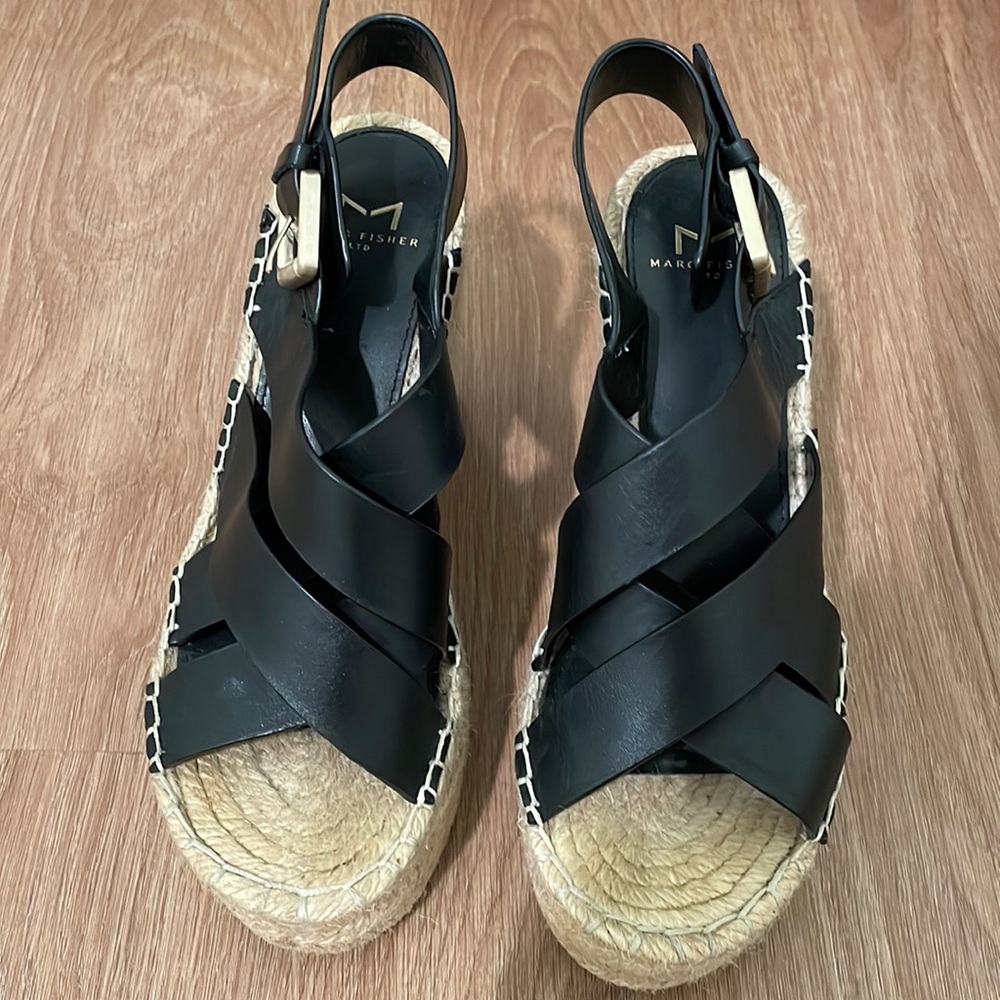 Marc Fisher black espadrilles